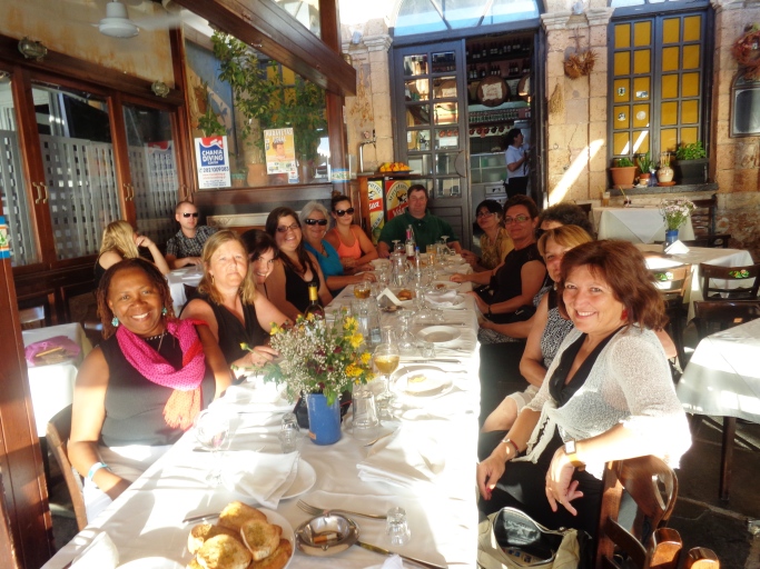 Refreshing Great Minds With Savory Greek Cuisine:Members of the Creativity Team 
